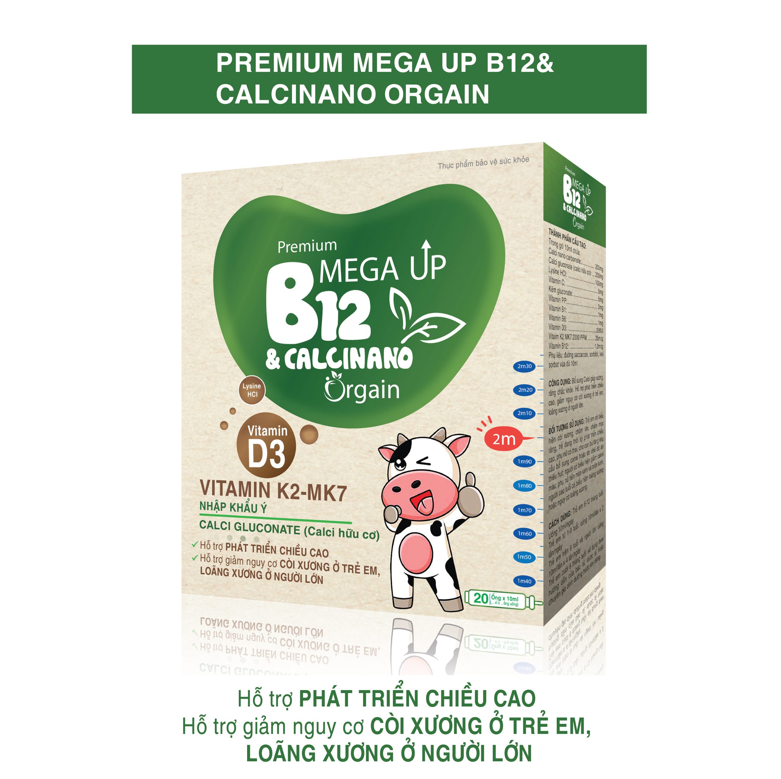 Premium Mega up B12 & Calci Nano Orgain